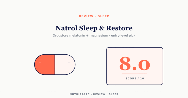 Natrol Sleep & Restore review — sleep supplement scored 8.0/10