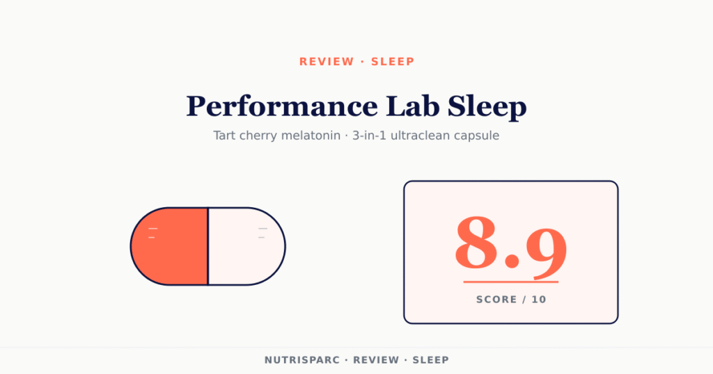 Performance Lab Sleep review — sleep supplement scored 8.9/10