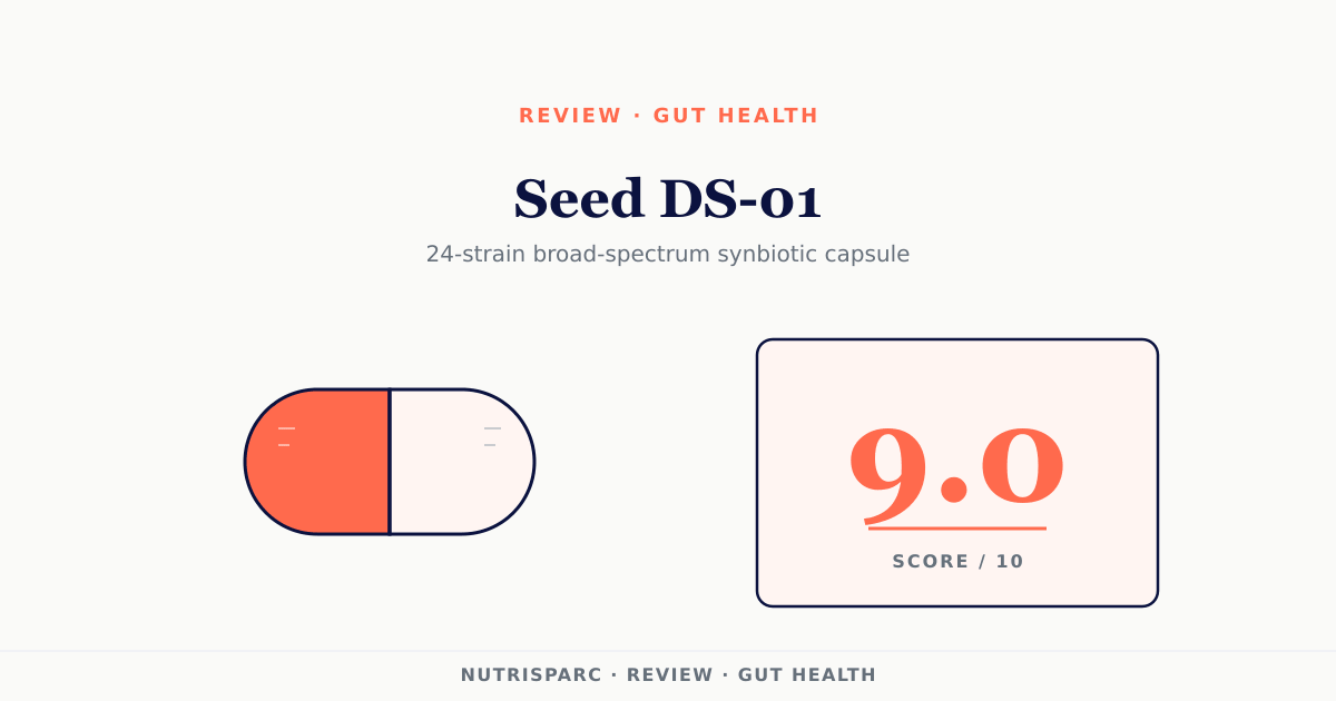 Seed DS-01 review — gut health supplement scored 9.0/10