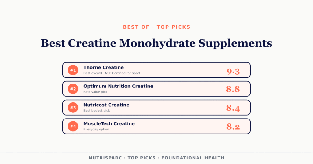best creatine monohydrate supplements