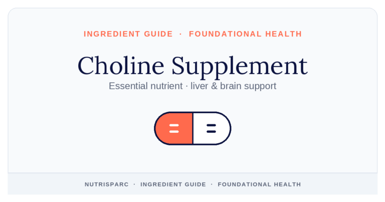 Choline Supplement — NutriSparc ingredient guide (Foundational Health)