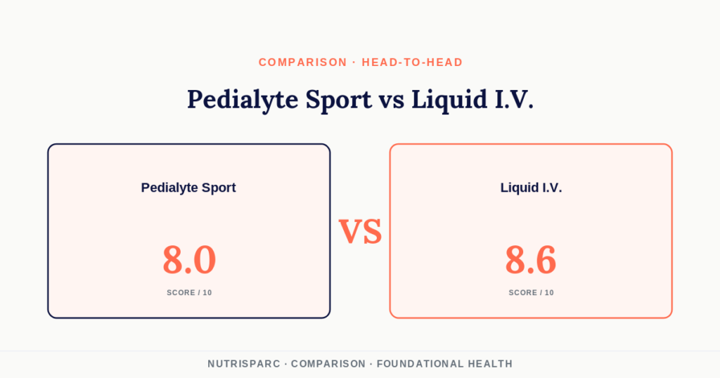 Pedialyte Sport Powder Packs vs Liquid I.V. Hydration Multiplier