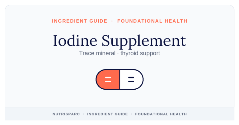 Iodine Supplement — NutriSparc ingredient guide (Foundational Health)