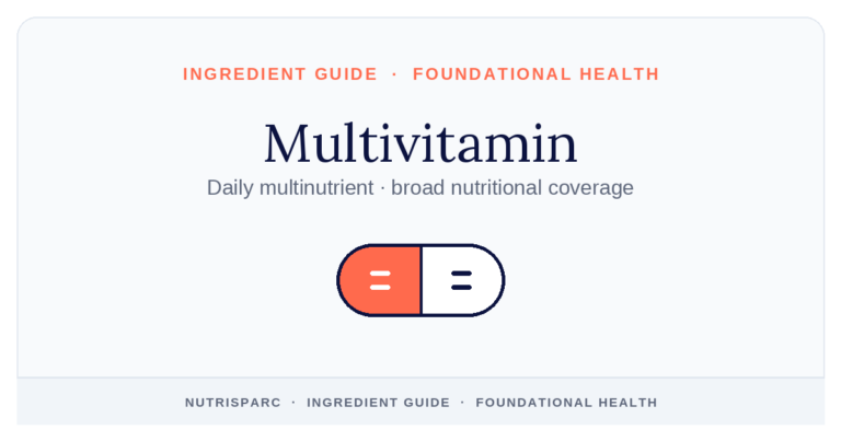 Multivitamin — NutriSparc ingredient guide (Foundational Health)
