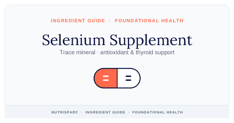 Selenium Supplement — NutriSparc ingredient guide (Foundational Health)