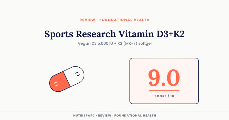 Sports Research Vitamin D3+K2 review